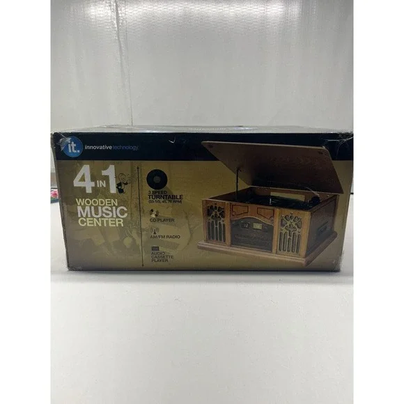 Innovative Technology Music Center - 4 in 1 wooden music box New - Picture 6 of 6